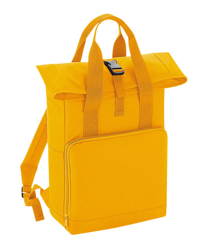 Twin handle roll-top backpack Mustard - Funky Aviation