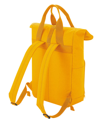 Twin handle roll-top backpack Mustard - Funky Aviation