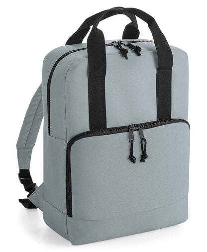 Recycled twin handle cooler backpack, Pure Grey - Funky Aviation