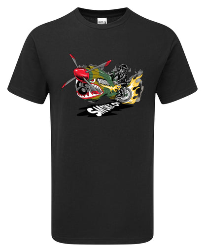 Smoke On Biker Aircraft T-Shirt - Funky Aviation