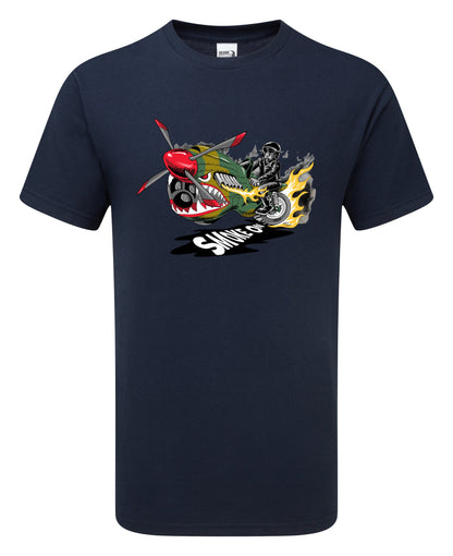 Smoke On Biker Aircraft T-Shirt - Funky Aviation