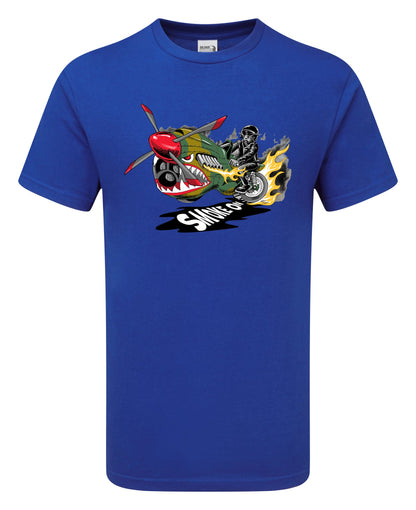 Smoke On Biker Aircraft T-Shirt - Funky Aviation