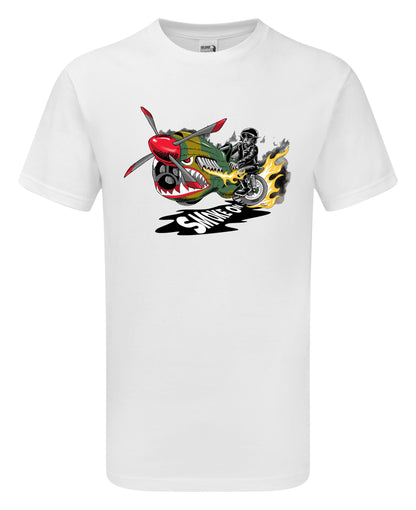 Smoke On Biker Aircraft T-Shirt - Funky Aviation